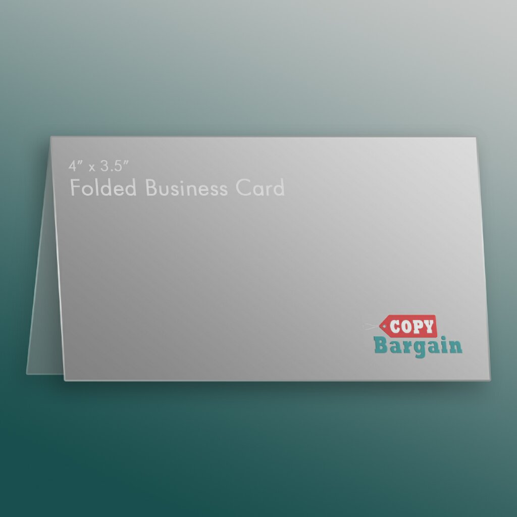 folded business card printing copy bargain